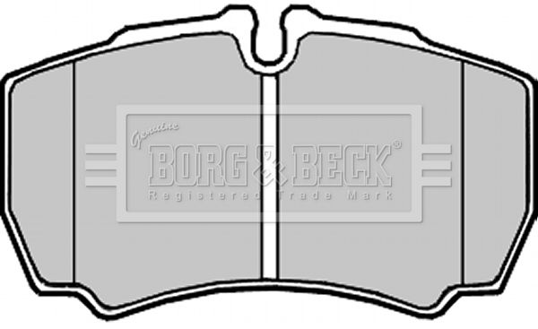 BORG & BECK Комплект тормозных колодок, дисковый тормоз BBP2337